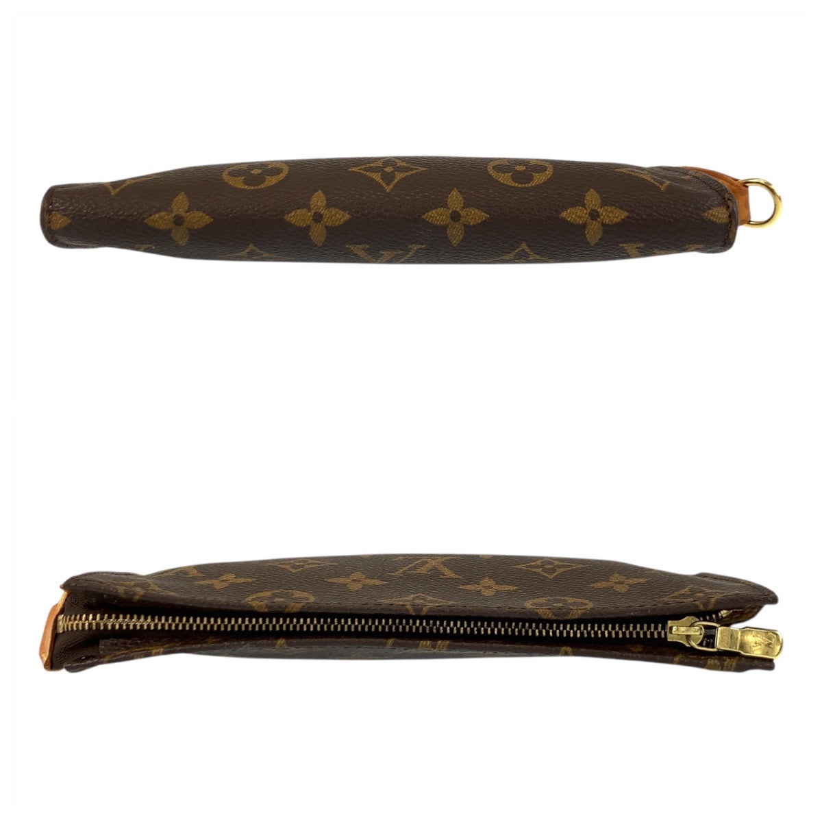 19427
LOUIS VUITTON ルイヴィトン モノグラム ポシェット コンパクト ツール ブラウン ゴールド金具 PVC M51970 ポーチ 小物入れ  レディース AB13