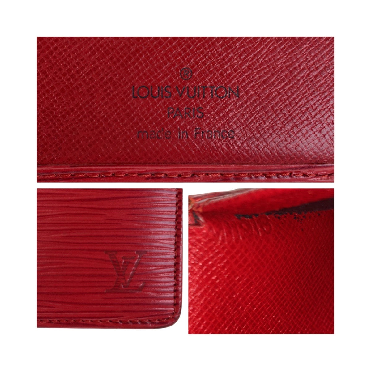 19430
LOUIS VUITTON ルイヴィトン エピ ポルト ビエ コンパクト ルージュ レッド ゴールド金具 エピレザー M63557 折り財布 コンパクトウォレット レディース B5
