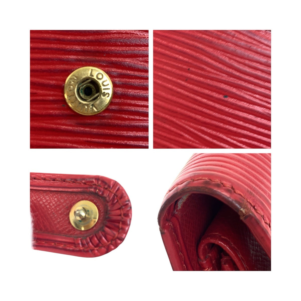 19430
LOUIS VUITTON ルイヴィトン エピ ポルト ビエ コンパクト ルージュ レッド ゴールド金具 エピレザー M63557 折り財布 コンパクトウォレット レディース B5