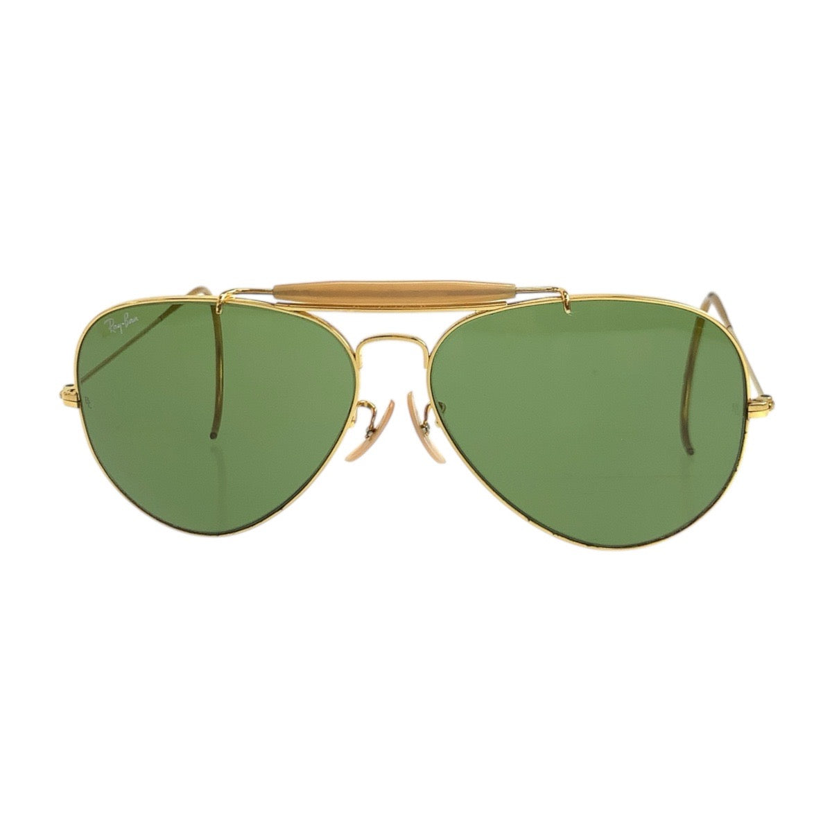 19432
Ray-Ban レイバン ヴィンテージ B&L RAY-BAN U.S.A グリーン ゴールド金具 ガラス / メタル サングラス ティアドロップ  メンズ AB16