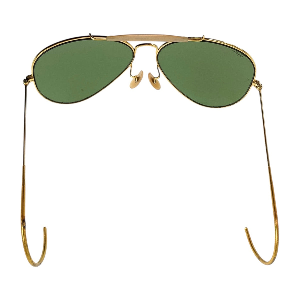 19432
Ray-Ban レイバン ヴィンテージ B&L RAY-BAN U.S.A グリーン ゴールド金具 ガラス / メタル サングラス ティアドロップ  メンズ AB16