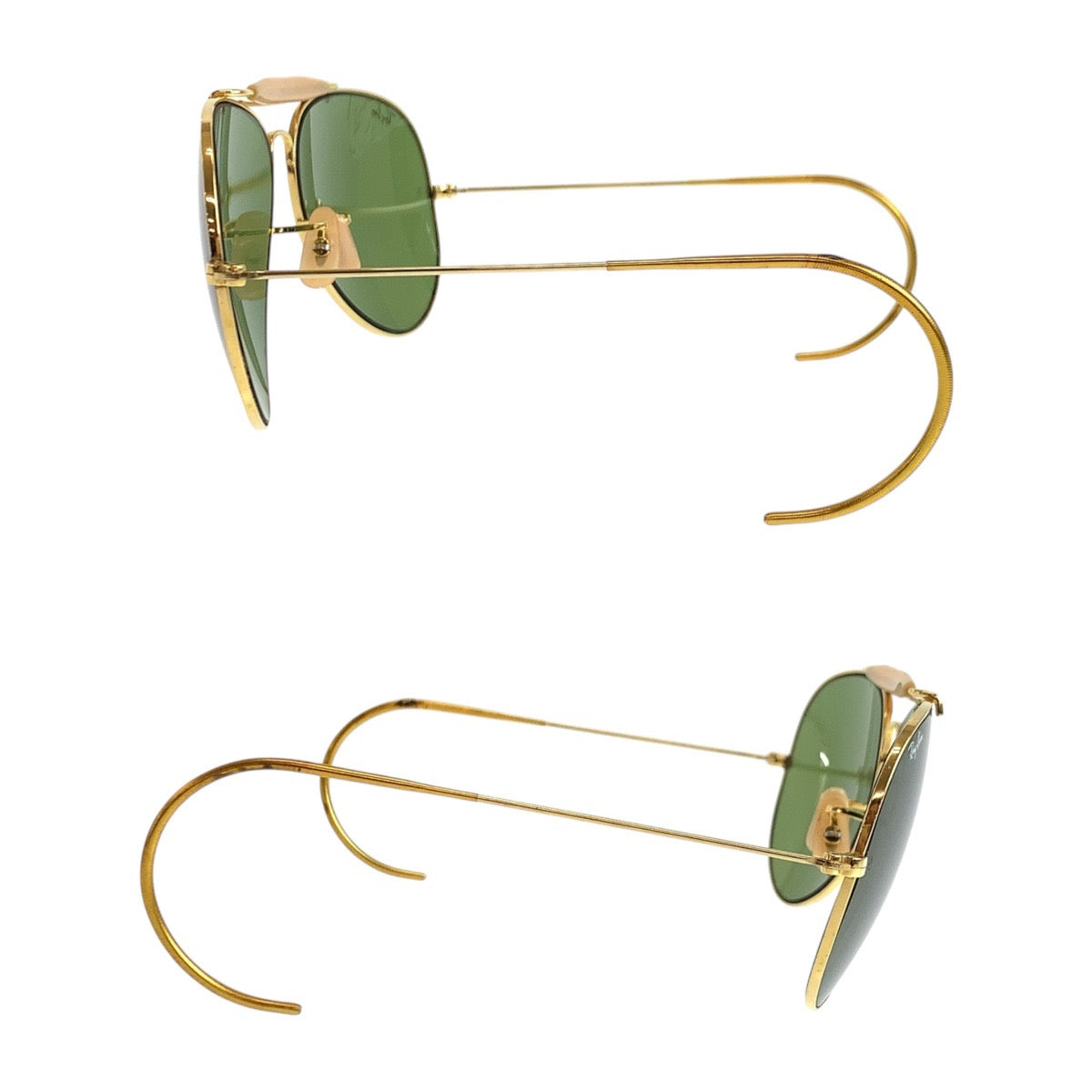 19432
Ray-Ban レイバン ヴィンテージ B&L RAY-BAN U.S.A グリーン ゴールド金具 ガラス / メタル サングラス ティアドロップ  メンズ AB16