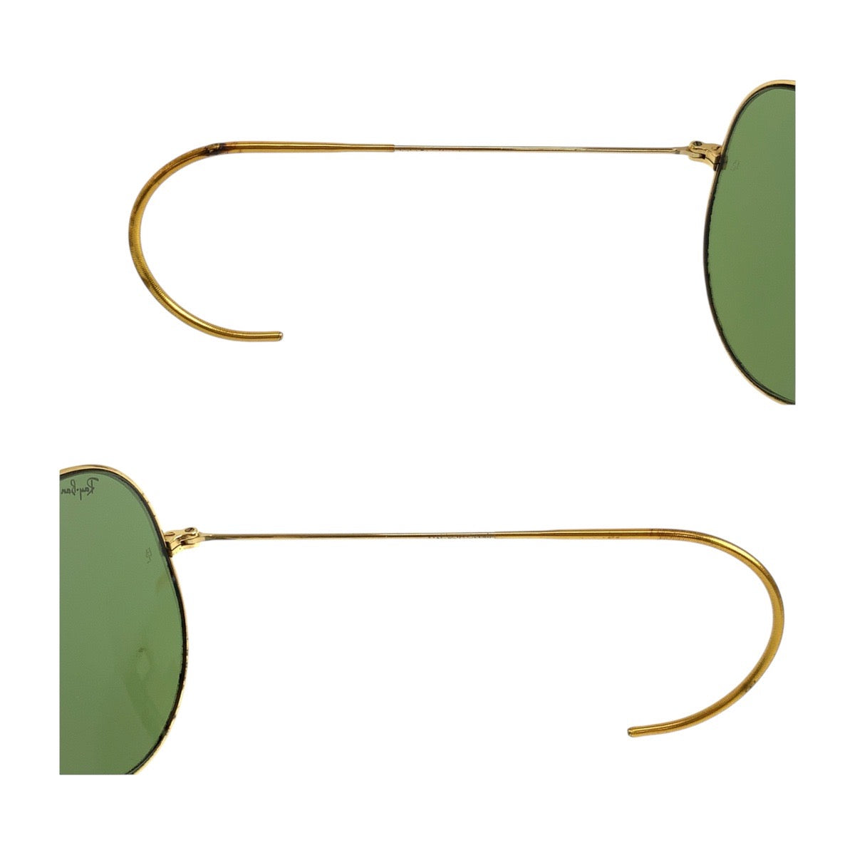 19432
Ray-Ban レイバン ヴィンテージ B&L RAY-BAN U.S.A グリーン ゴールド金具 ガラス / メタル サングラス ティアドロップ  メンズ AB16