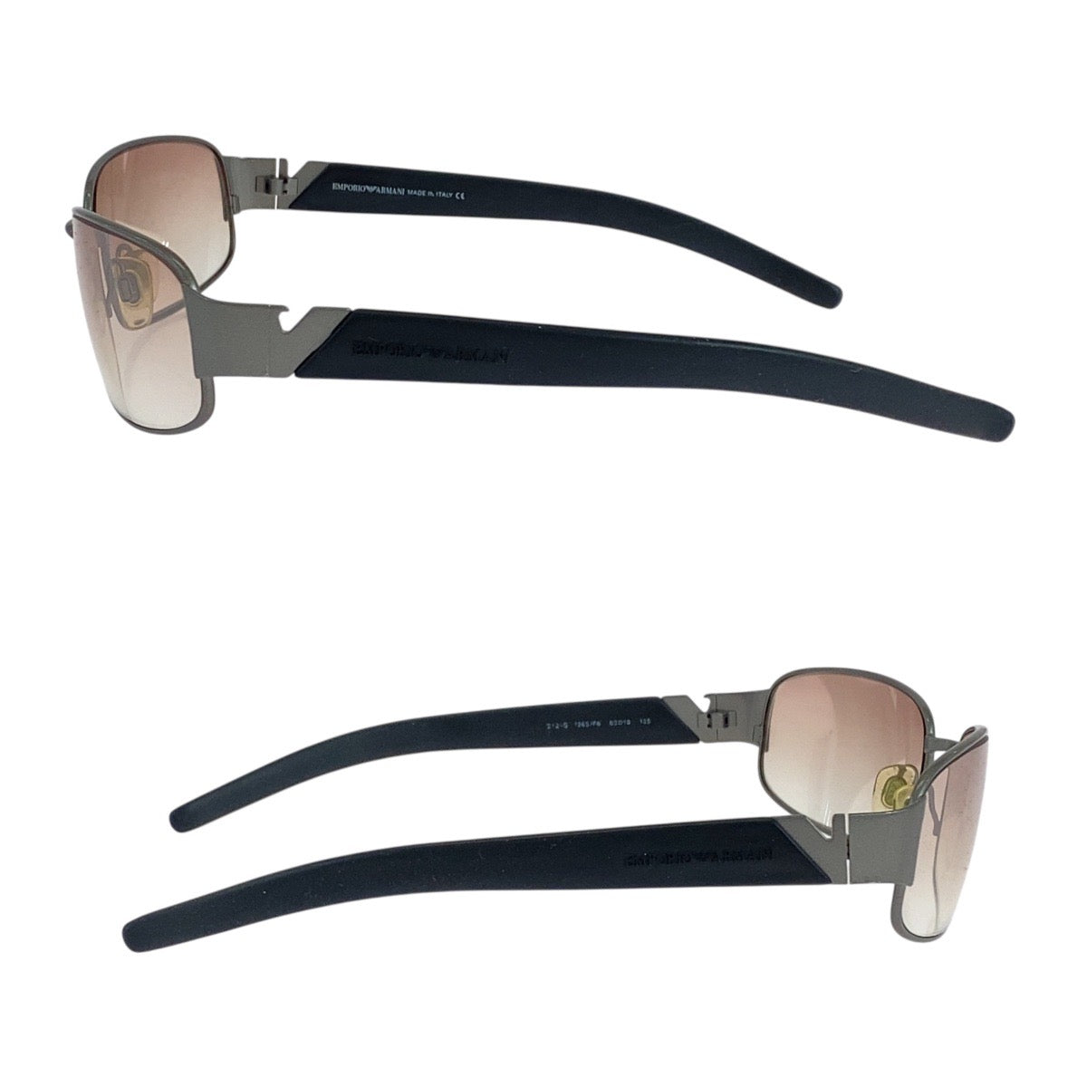19436
Emporio Armani エンポリオ アルマーニ ブラウン ブラック プラスチック / ゴム 63□19 125 サングラス スクエア  メンズ AB6