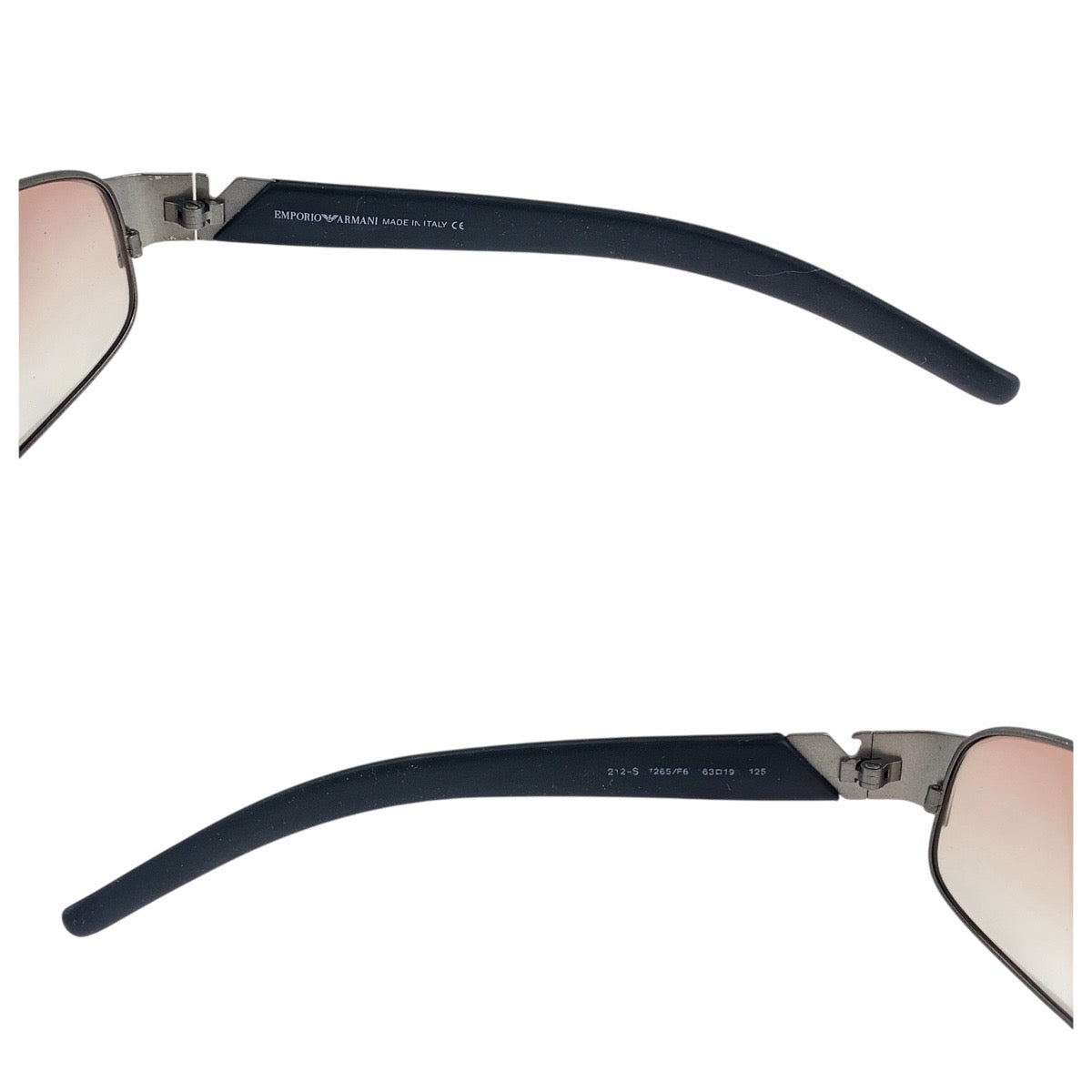 19436
Emporio Armani エンポリオ アルマーニ ブラウン ブラック プラスチック / ゴム 63□19 125 サングラス スクエア  メンズ AB6