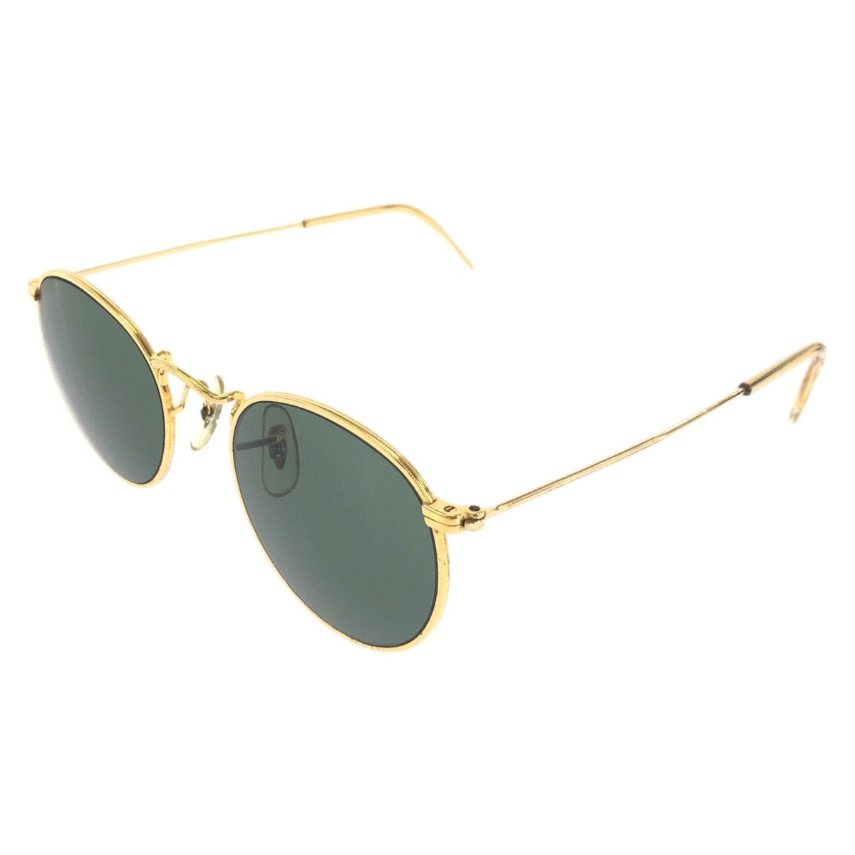 19441
Ray-Ban レイバン ヴィンテージ ゴールド グリーン 合金 サングラス ラウンド  メンズ AB16
