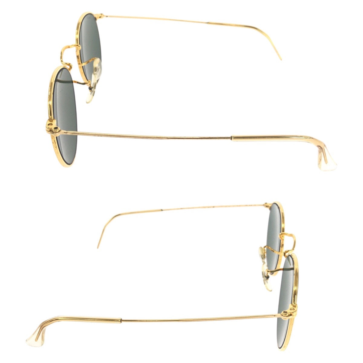 19441
Ray-Ban レイバン ヴィンテージ ゴールド グリーン 合金 サングラス ラウンド  メンズ AB16