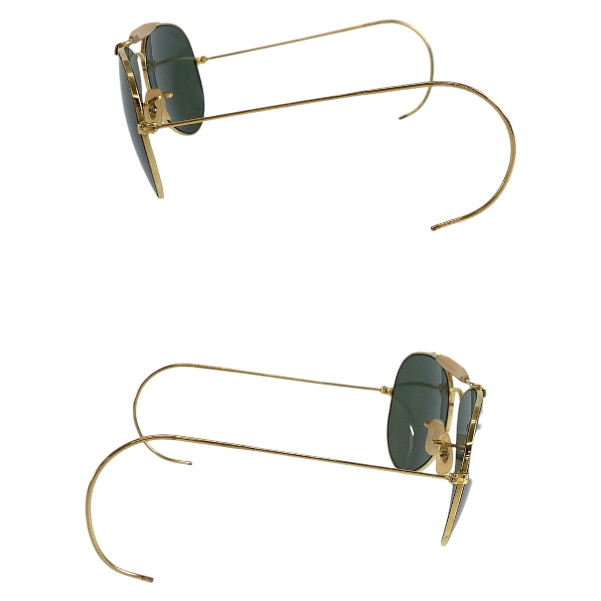 19442
Ray-Ban レイバン アウトドアーズマン B＆L ゴールド グリーン 合金 サングラス ティアドロップ  メンズ AB16