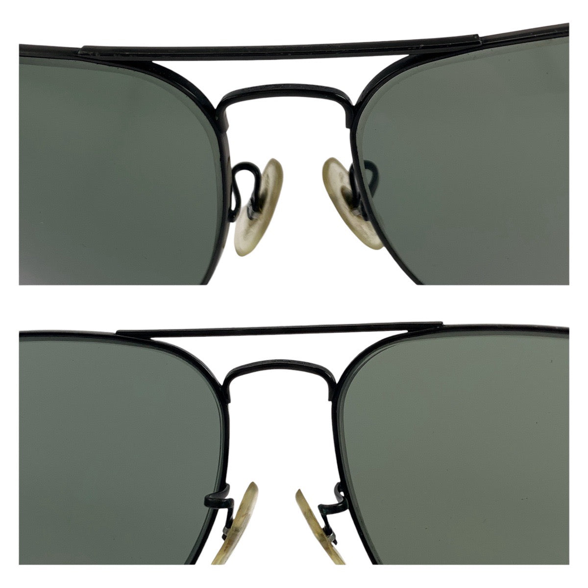 19443
Ray-Ban レイバン ヴィンテージ B＆L ブラック グリーン 合金 サングラス スクエア メンズ ABP16