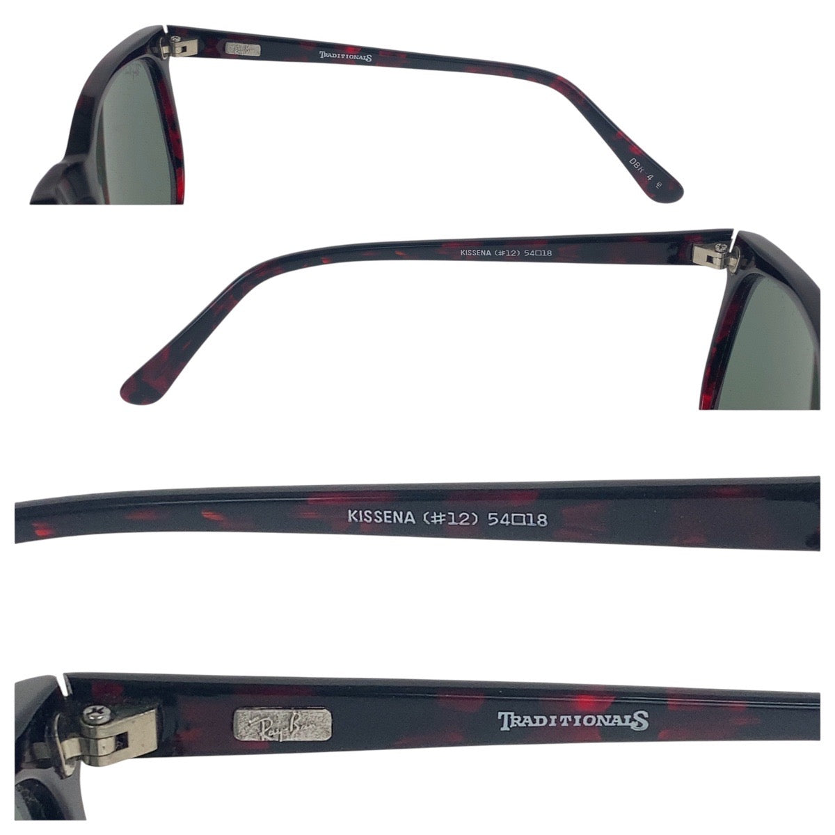 19444
Ray-Ban レイバン 男女兼用 ブラック 黒 マーブル プラスチック 54□18 サングラス ウェリントン  メンズ AB16