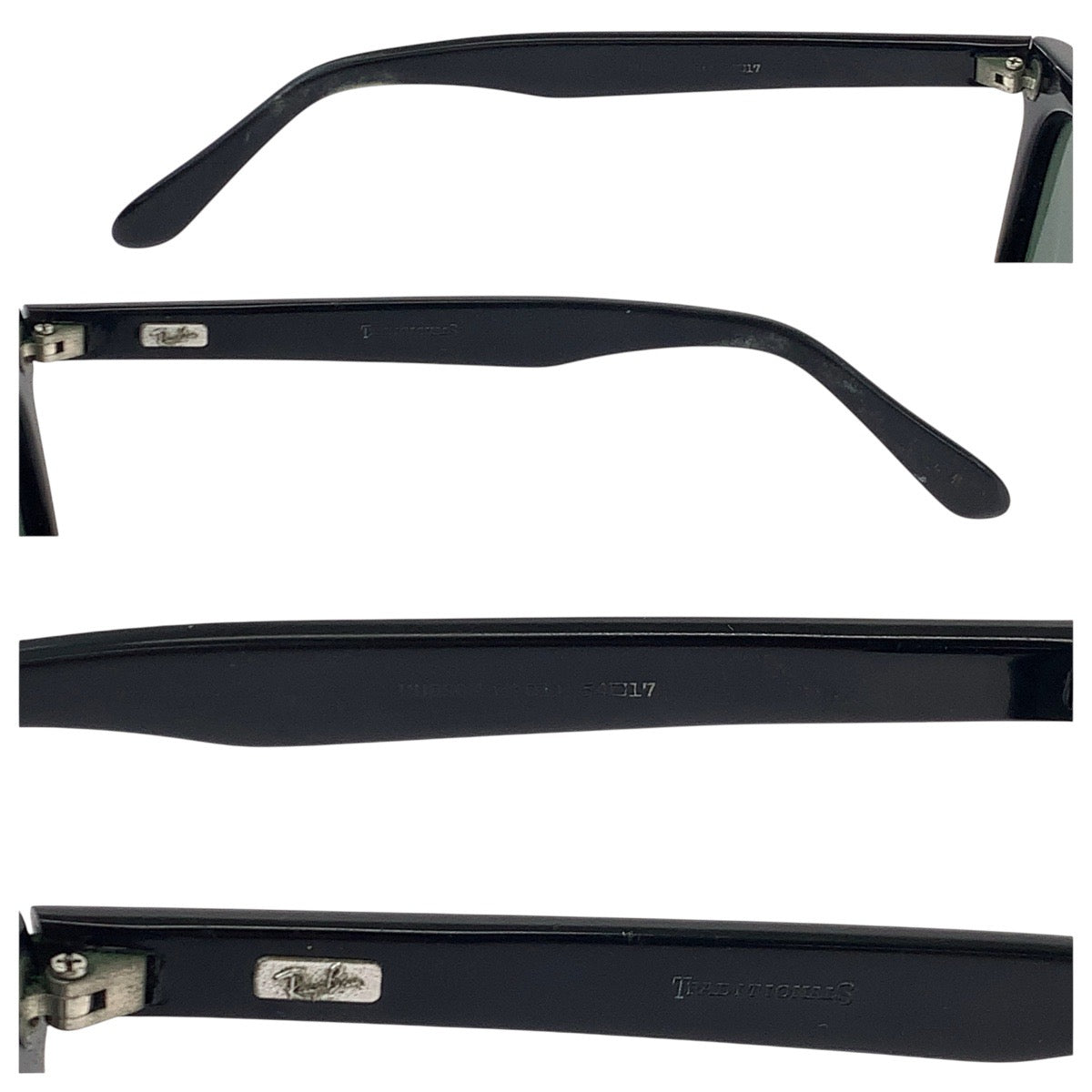 19445
Ray-Ban レイバン B&L HUDSON 男女兼用 ブラック 黒 プラスチック 54□17 サングラス ウェリントン メンズ B15