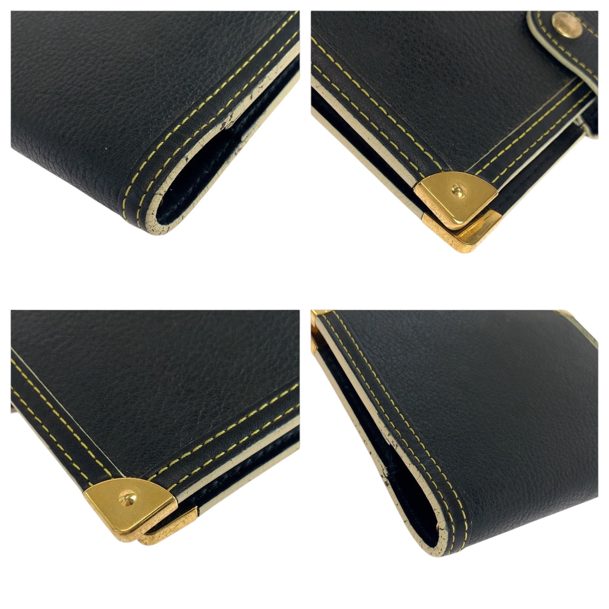 19461
LOUIS VUITTON ルイヴィトン スハリ アジェンダPM ブラック 黒 ゴールド金具 レザー R20884 手帳カバー 6穴式  メンズ AB13