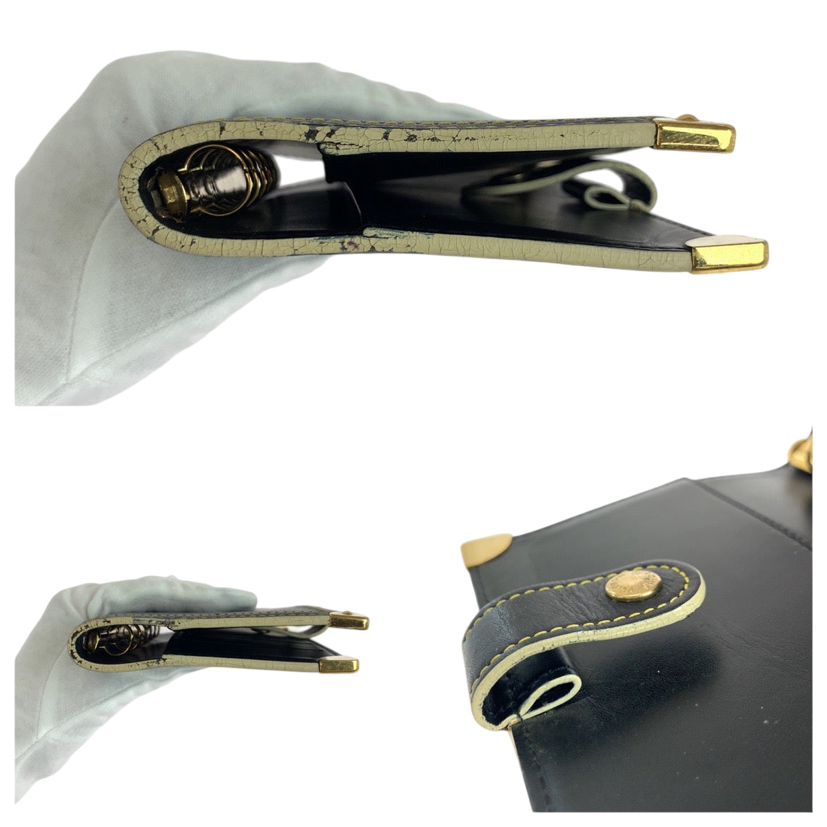 19461
LOUIS VUITTON ルイヴィトン スハリ アジェンダPM ブラック 黒 ゴールド金具 レザー R20884 手帳カバー 6穴式  メンズ AB13
