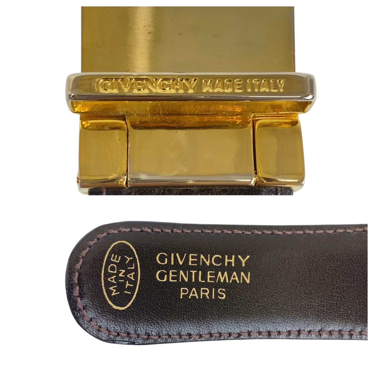 19471
GIVENCHY ジバンシィ 91cm ブラック 黒 レザー ベルト  メンズ AB2