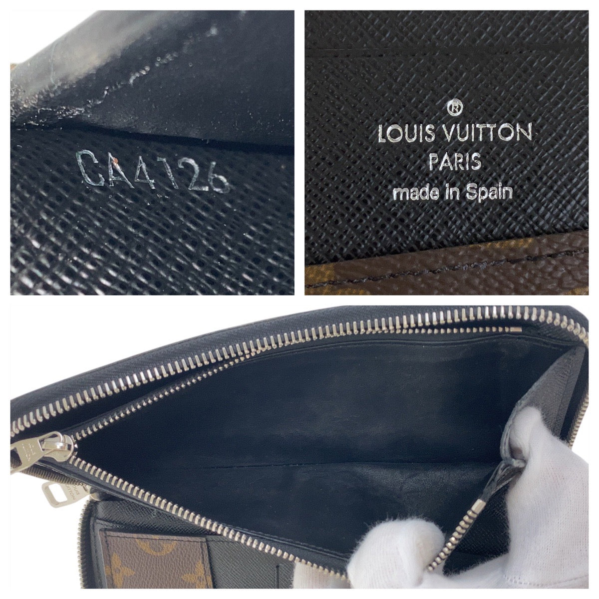 19474
LOUIS VUITTON ルイヴィトン モノグラムマカサー ジッピーウォレット ヴェルティカル ブラウン ブラック シルバー金具 PVC / レザー M60109 長財布 ロングウォレット  メンズ AB22