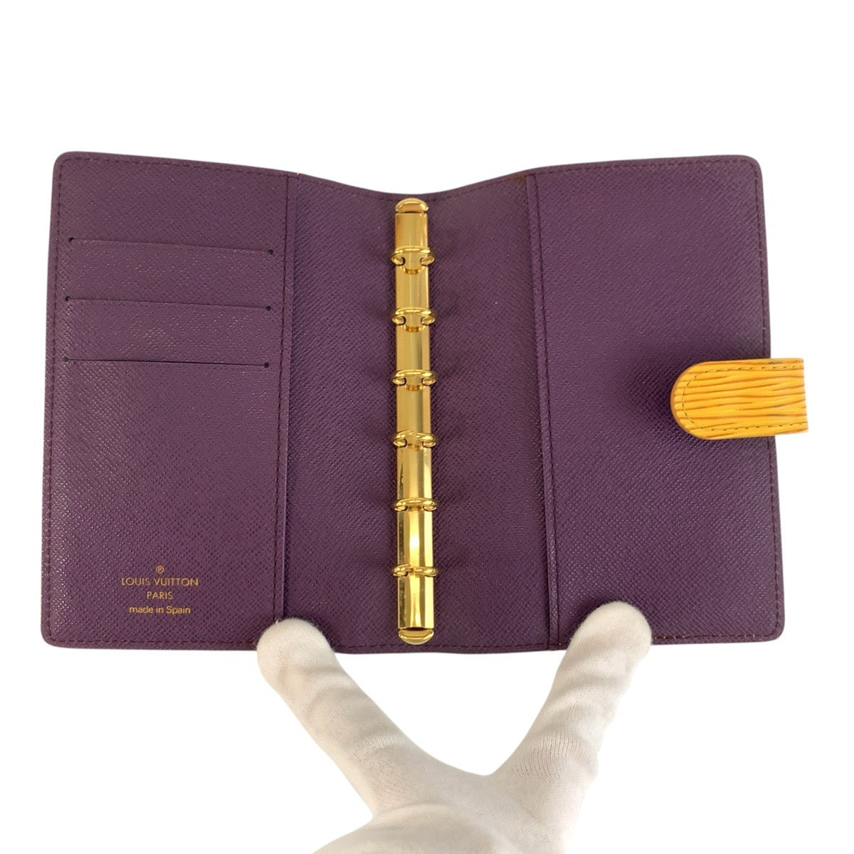 19475
LOUIS VUITTON ルイヴィトン エピ アジェンダPM タッシリイエロー ゴールド金具 レザー R20059 手帳カバー  レディース A13