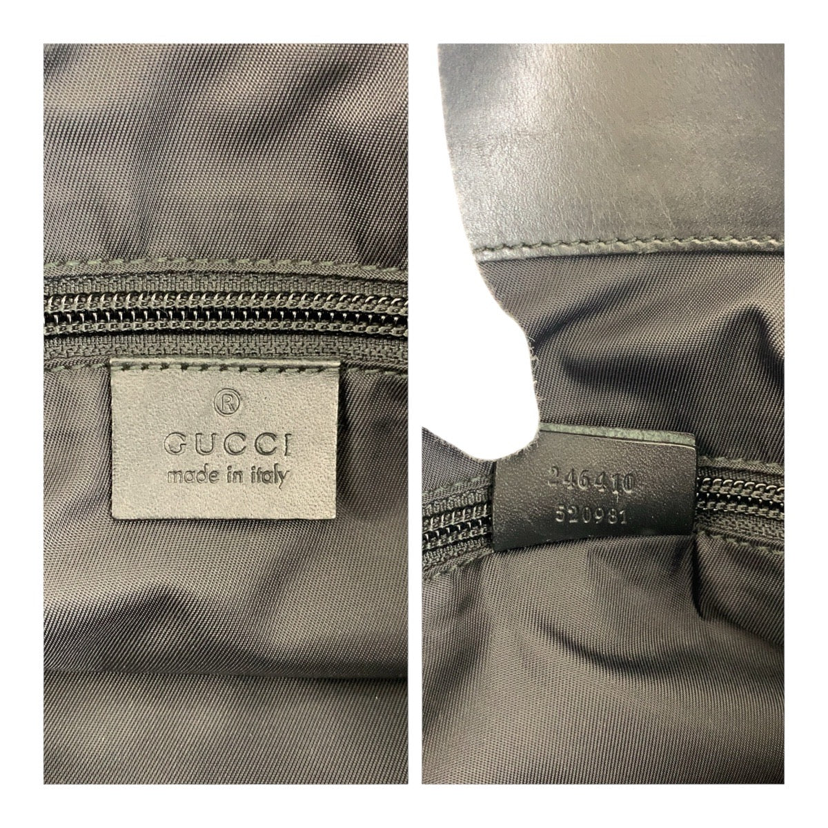 19483
GUCCI グッチ シェリーライン ブラック 黒 シルバー金具 ナイロン 246410 ビジネスバッグ ハンドバッグ メンズ ABP45