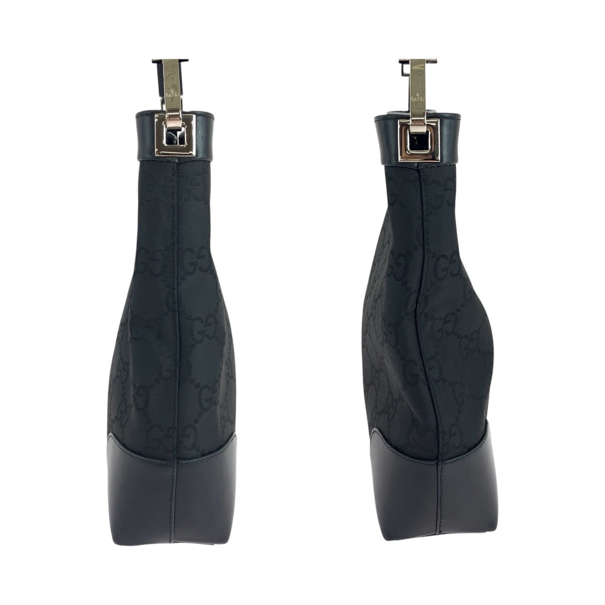 19484
GUCCI グッチ ブラック 黒 シルバー金具 ナイロン 148754 ショルダーバッグ 肩掛け レディース A48