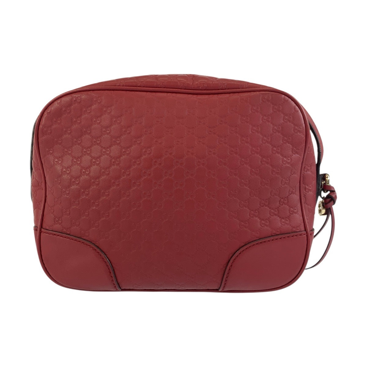19489
GUCCI グッチ マイクログッチシマ レッド ゴールド金具 レザー 449413 ショルダーバッグ ポシェット レディース A64