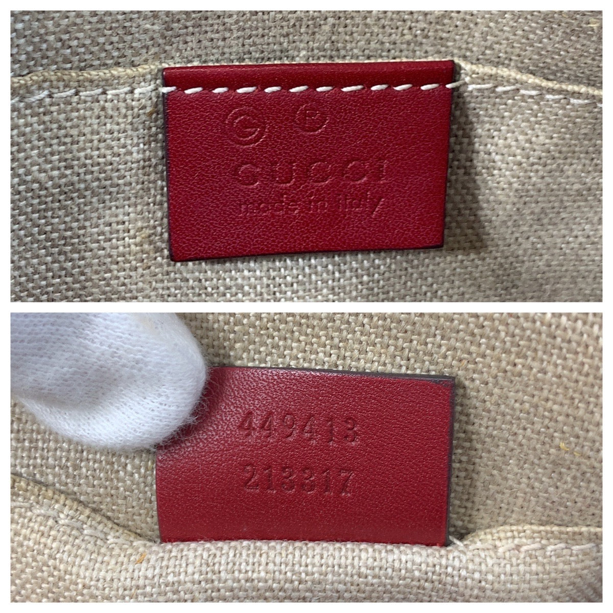 19489
GUCCI グッチ マイクログッチシマ レッド ゴールド金具 レザー 449413 ショルダーバッグ ポシェット レディース A64