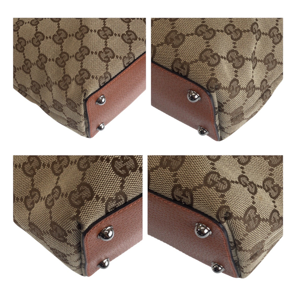19491
GUCCI グッチ ベージュ ブラウン シルバー金具 GGキャンバス / レザー 120840 トートバッグ ショルダーバッグ レディース ABP34
