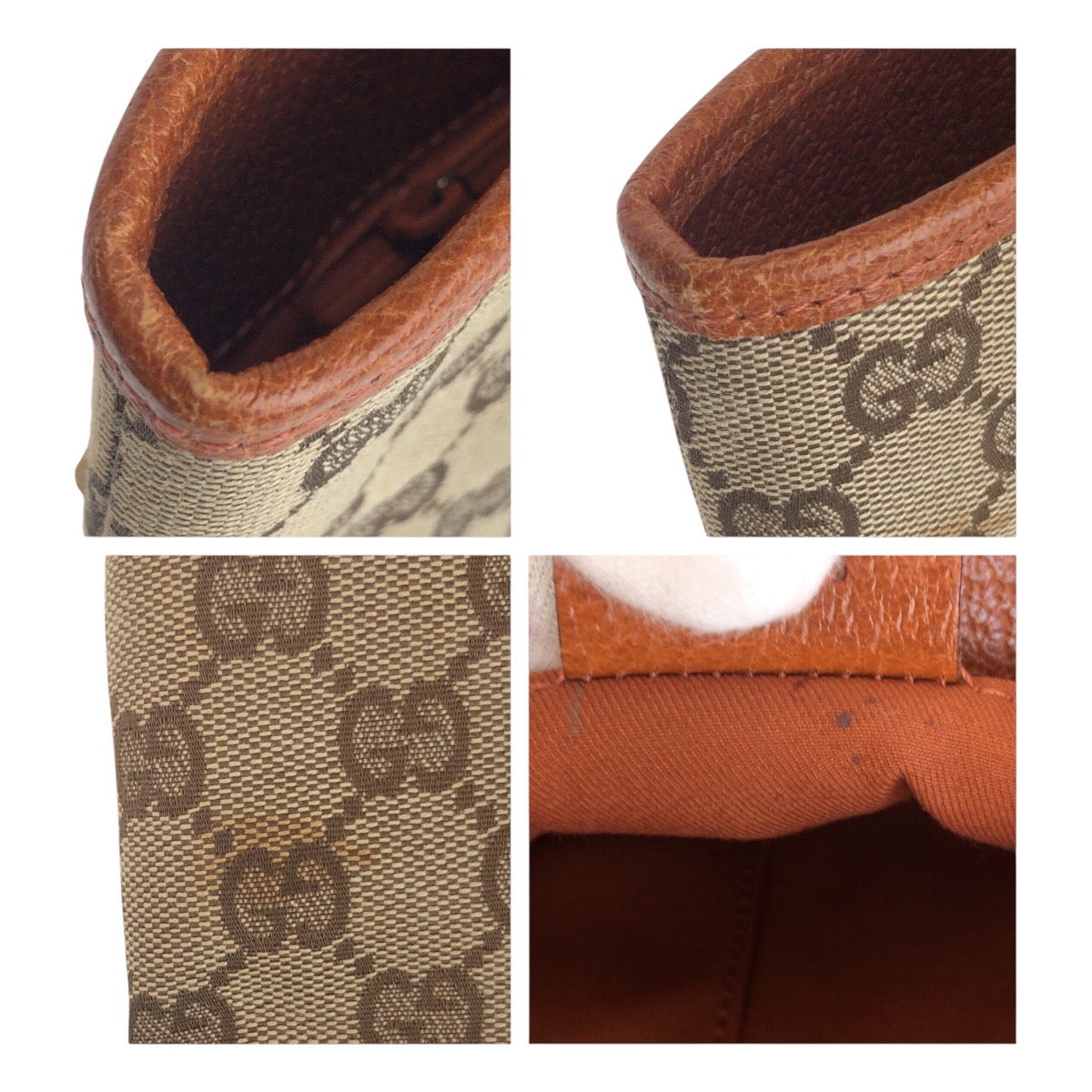 19491
GUCCI グッチ ベージュ ブラウン シルバー金具 GGキャンバス / レザー 120840 トートバッグ ショルダーバッグ レディース ABP34