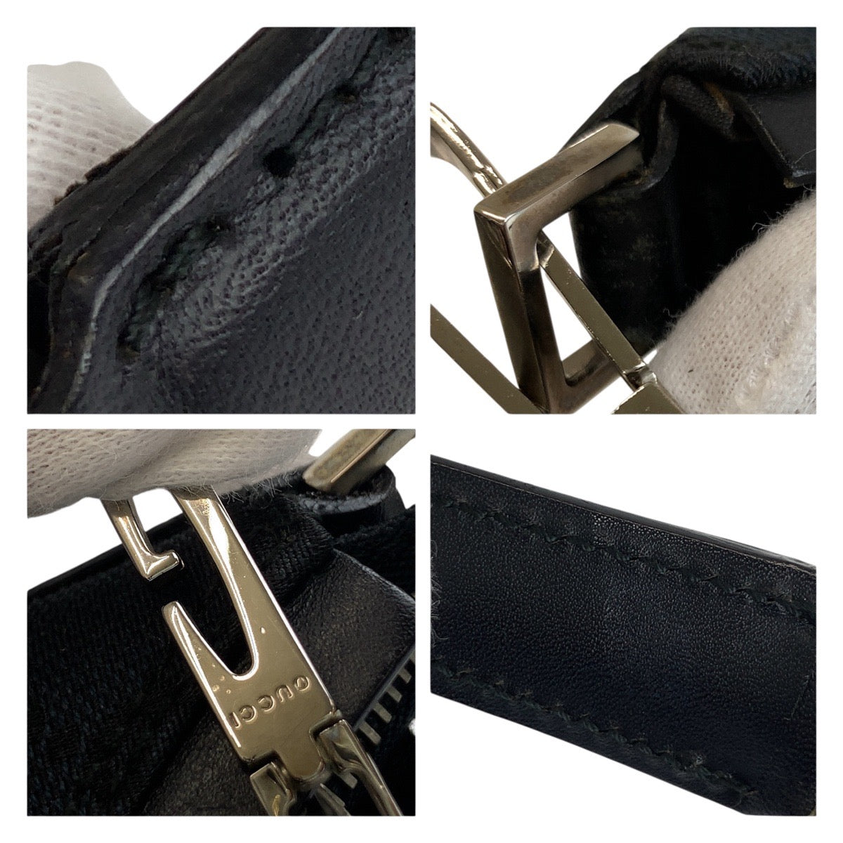 19493
GUCCI グッチ ブラック 黒 シルバー金具 GGキャンバス 000 0602 ショルダーバッグ 肩掛け レディース AB48