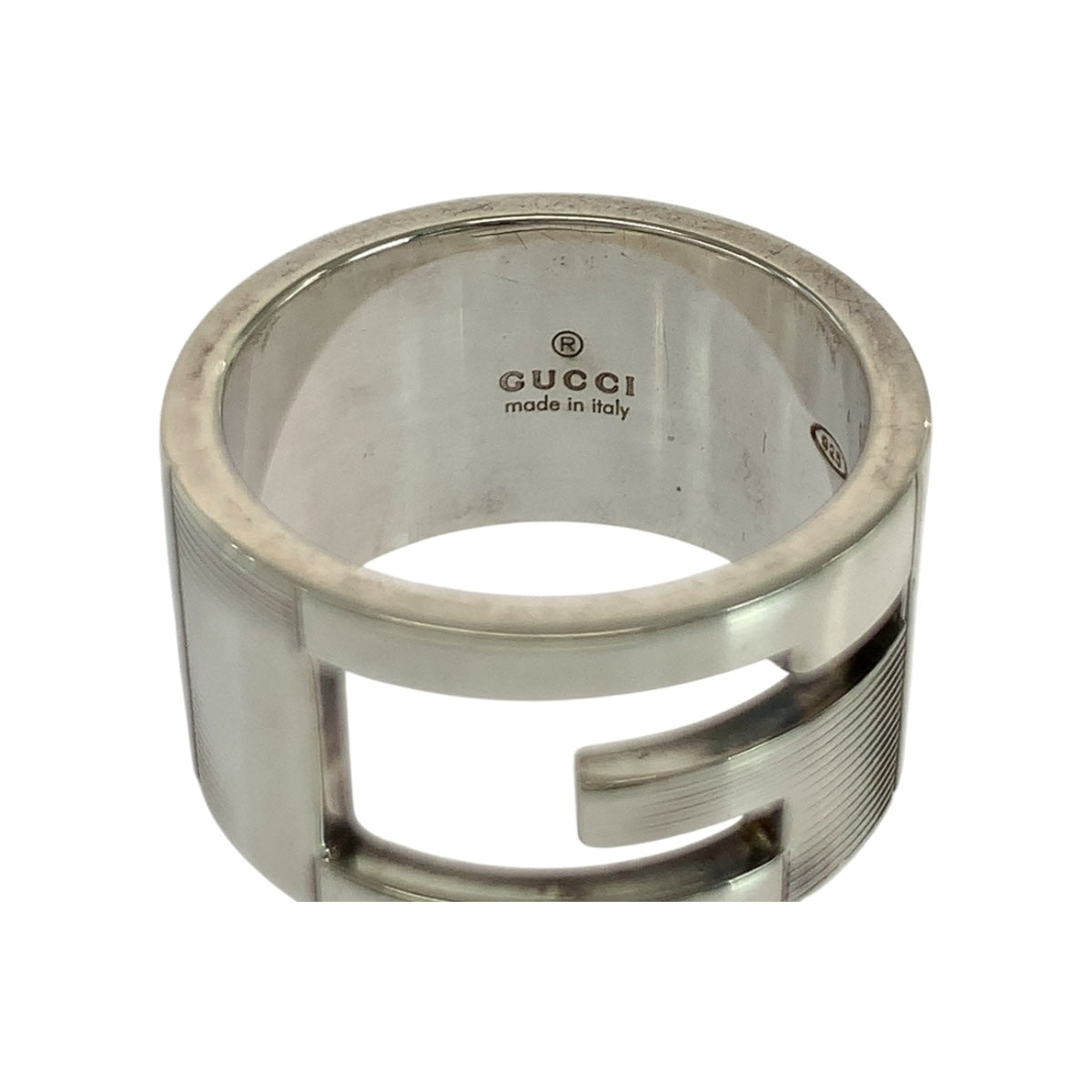 19496
GUCCI グッチ ブランデッドG サイズ17 シルバー シルバー925 リング 17号  メンズ A8