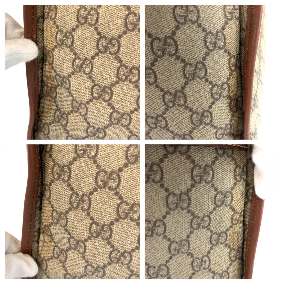 19501
GUCCI グッチ シェリーライン ベージュ ゴールド金具 GGスプリームキャンバス / レザー 211133 ボストンバッグ ハンドバッグ レディース ABP55