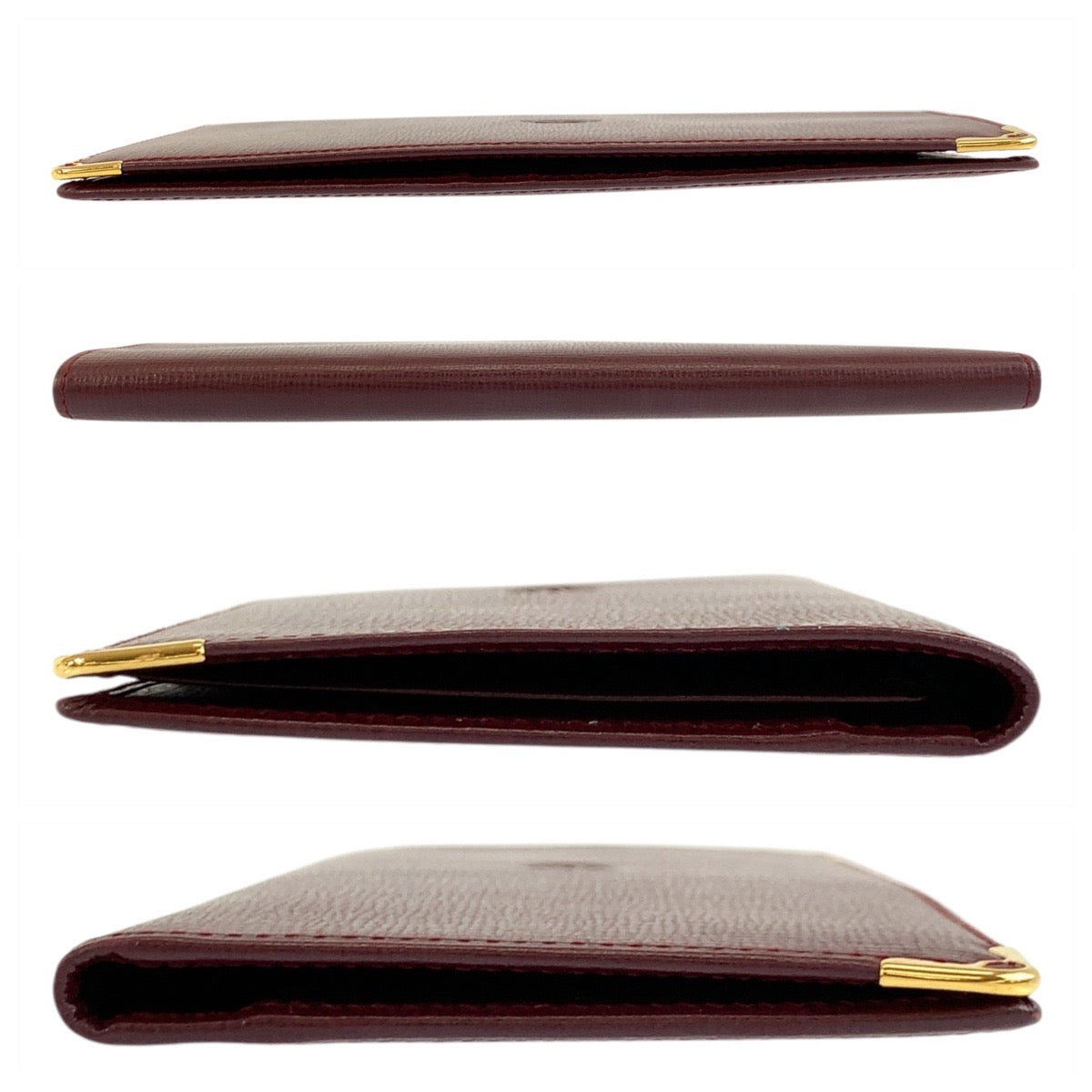 19505
CARTIER カルティエ マストライン ボルドー ゴールド金具 レザー 長財布 札入れ ロングウォレット  メンズ A15