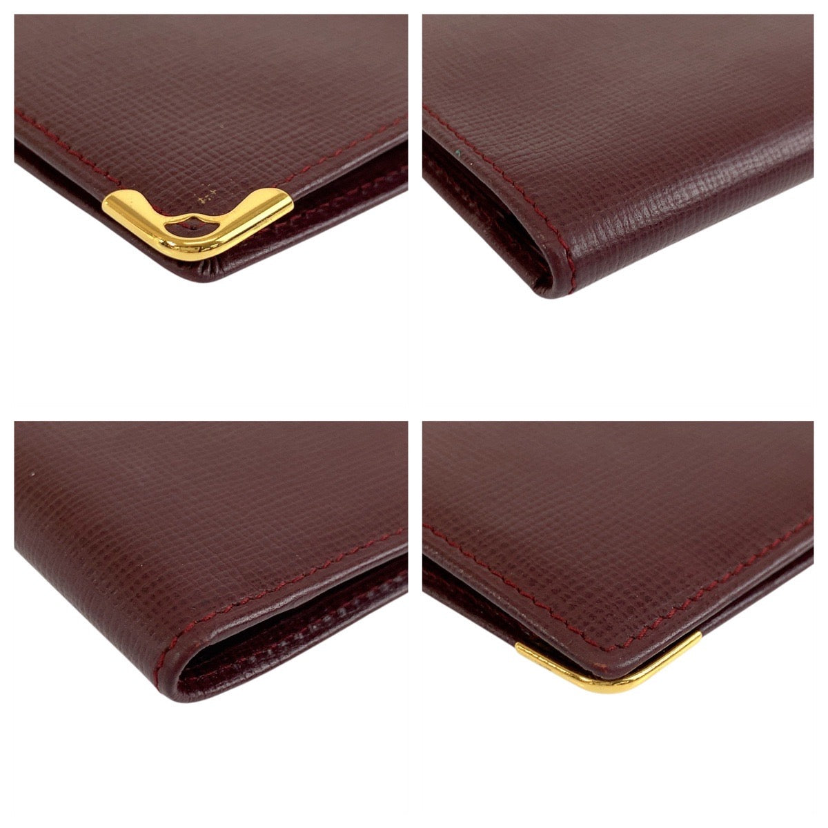 19505
CARTIER カルティエ マストライン ボルドー ゴールド金具 レザー 長財布 札入れ ロングウォレット  メンズ A15