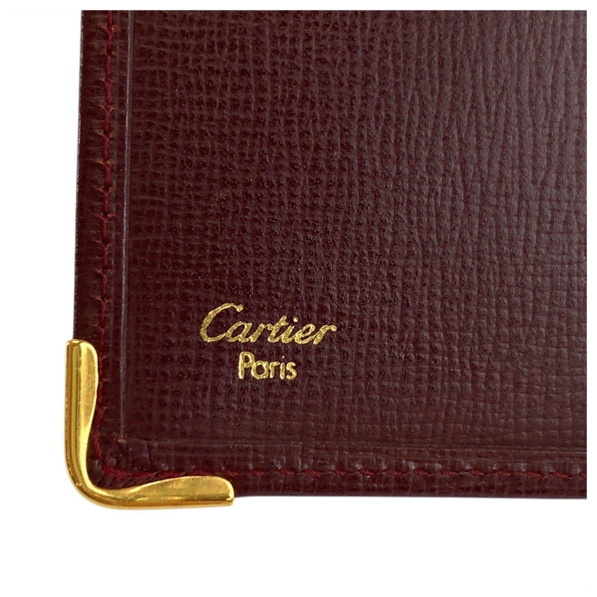 19505
CARTIER カルティエ マストライン ボルドー ゴールド金具 レザー 長財布 札入れ ロングウォレット  メンズ A15