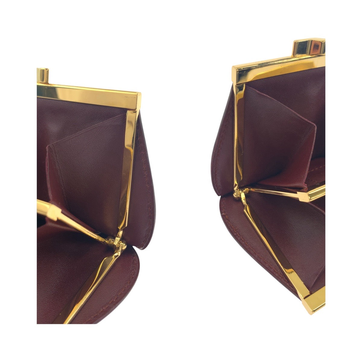19509
CARTIER カルティエ マストライン ボルドー レッド ゴールド金具 レザー コインケース 小銭入れ  レディース A13