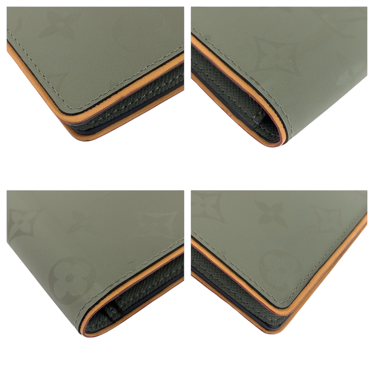 19514
LOUIS VUITTON ルイヴィトン モノグラム チタニウム ポルトフォイユ ブラザ グレー ブラウン シルバー金具 レザー M63236  長財布 ロングウォレット  メンズ A69