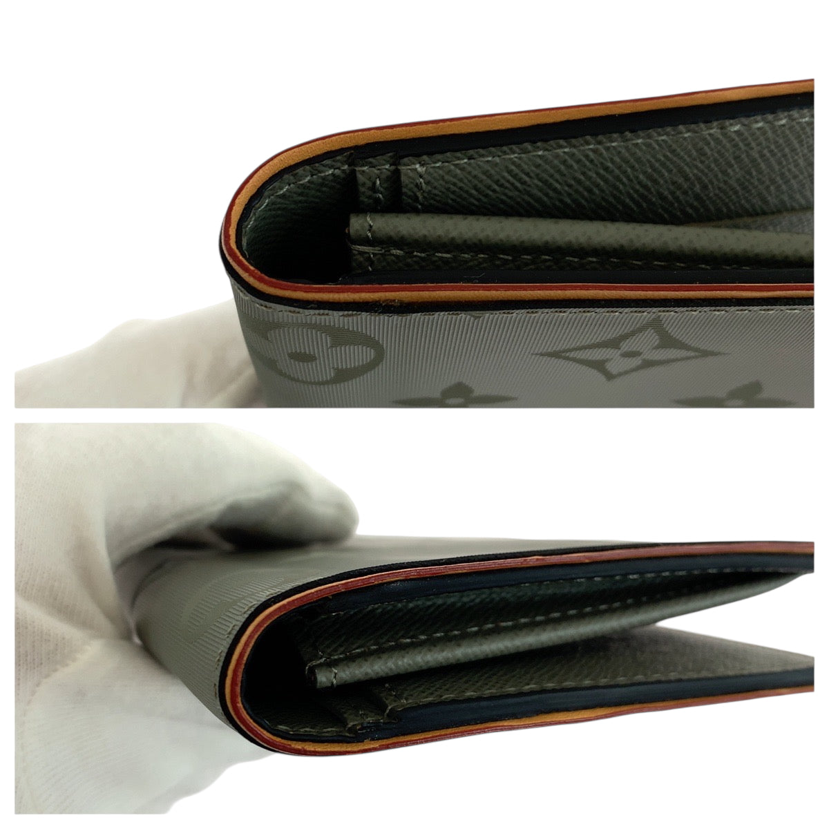 19514
LOUIS VUITTON ルイヴィトン モノグラム チタニウム ポルトフォイユ ブラザ グレー ブラウン シルバー金具 レザー M63236  長財布 ロングウォレット  メンズ A69