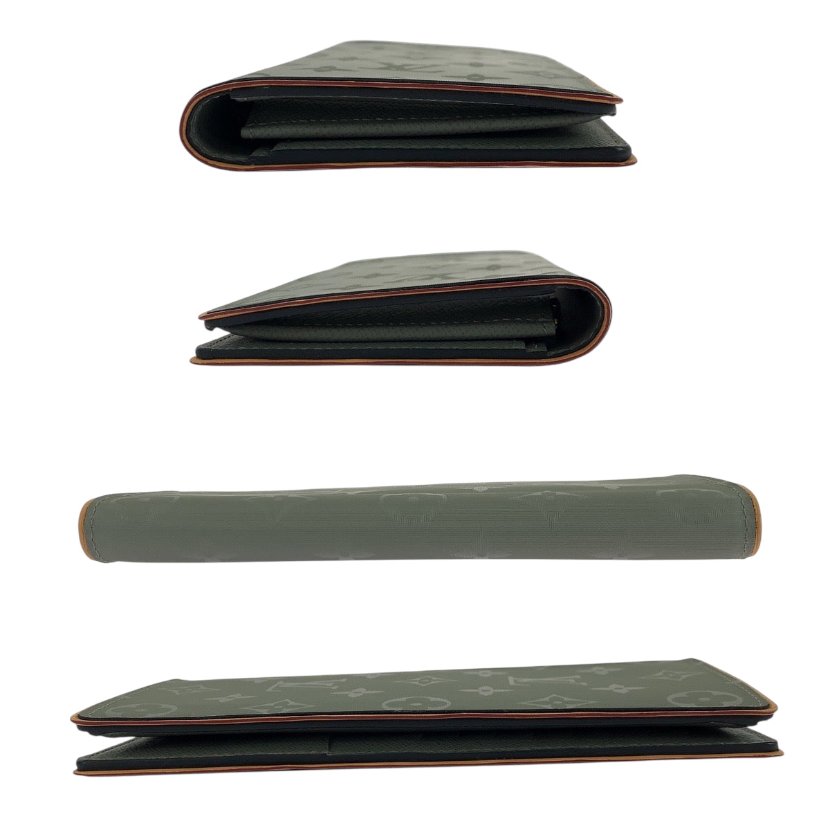 19514
LOUIS VUITTON ルイヴィトン モノグラム チタニウム ポルトフォイユ ブラザ グレー ブラウン シルバー金具 レザー M63236  長財布 ロングウォレット  メンズ A69