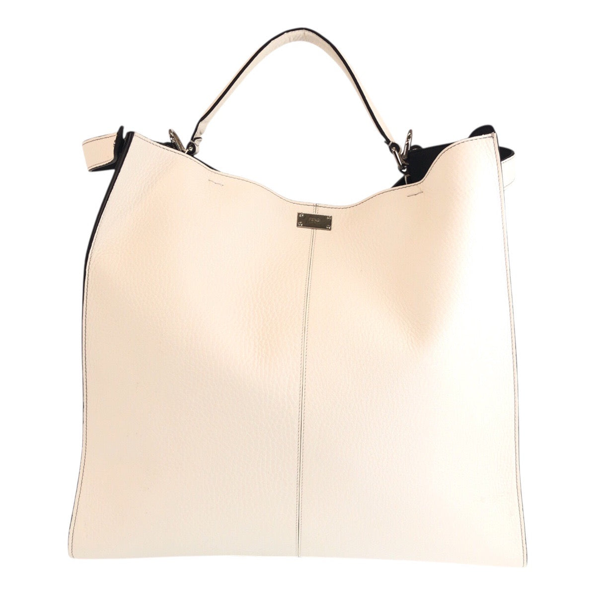 19516
FENDI フェンディ ピーカブ― エックスライト セレリア 男女兼用 ホワイト シルバー金具 レザー 7VA448 トートバッグ ビジネスバッグ 2WAY  メンズ A124