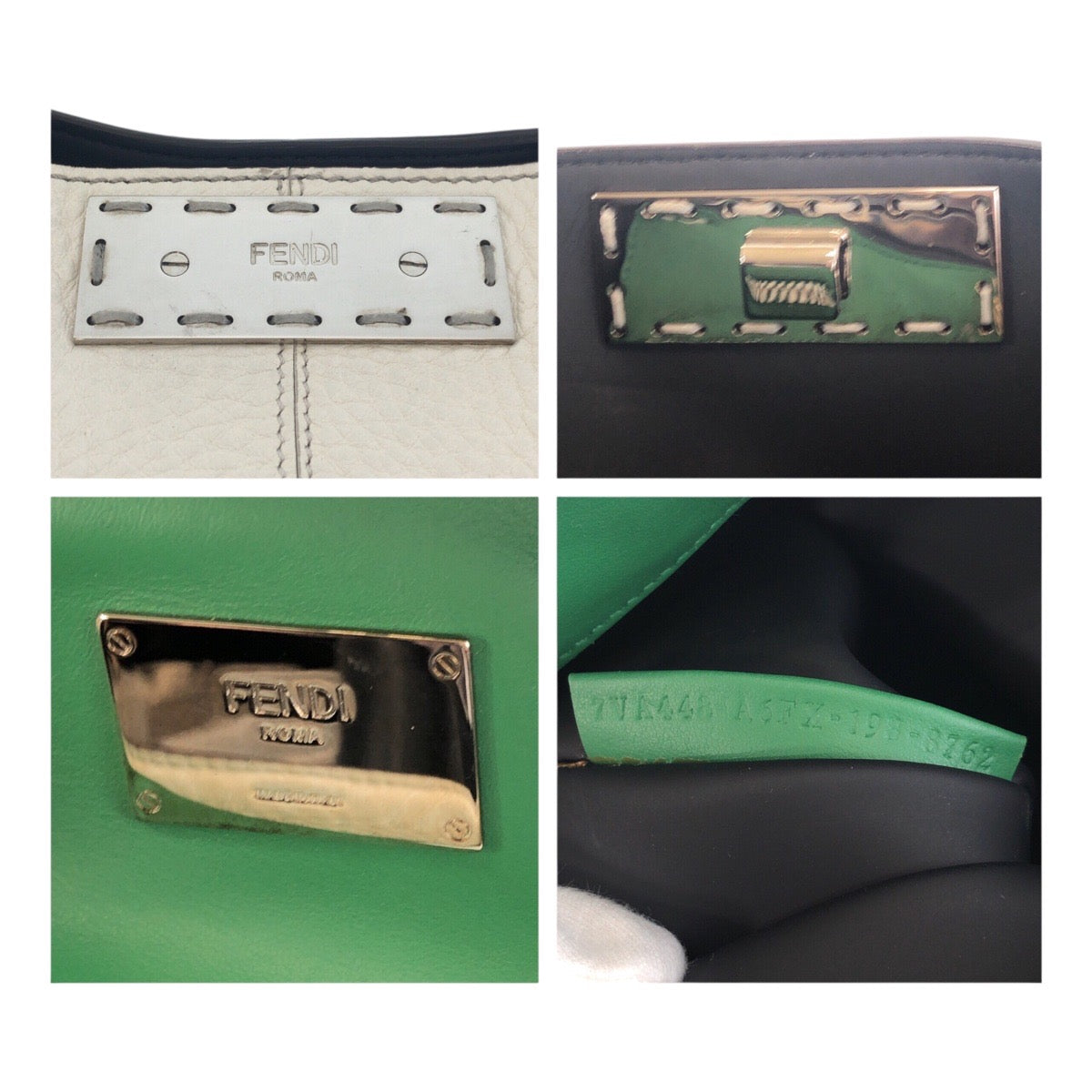 19516
FENDI フェンディ ピーカブ― エックスライト セレリア 男女兼用 ホワイト シルバー金具 レザー 7VA448 トートバッグ ビジネスバッグ 2WAY  メンズ A124