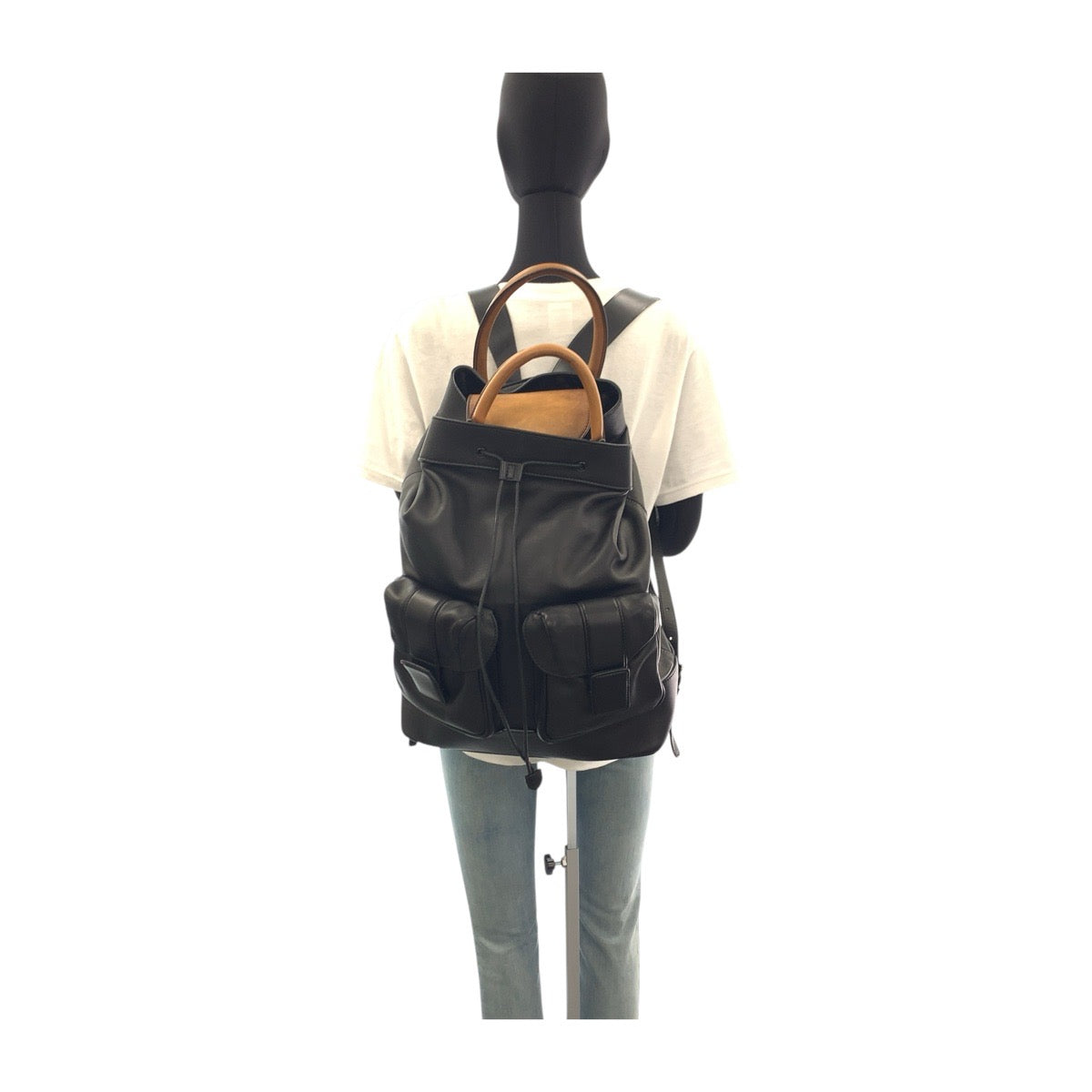 19517
Berluti ベルルッティ ホライゾン ブラック 黒 シルバー金具 レザー バックパック リュック  メンズ AB159