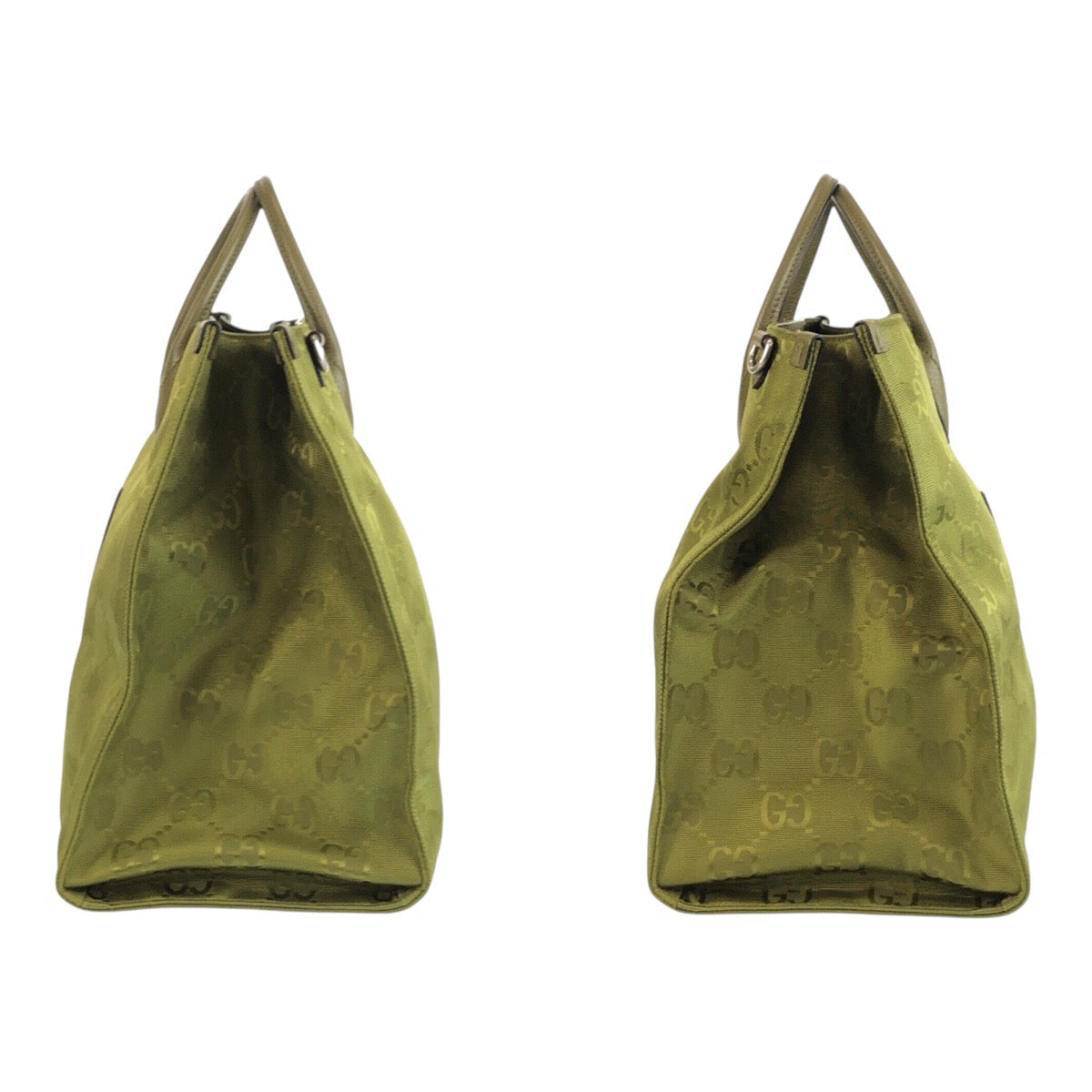 19519
GUCCI グッチ オフザグリット グリーン シルバー金具 ナイロン / レザー 696042 トートバッグ ビジネスバッグ 2WAY  メンズ A11