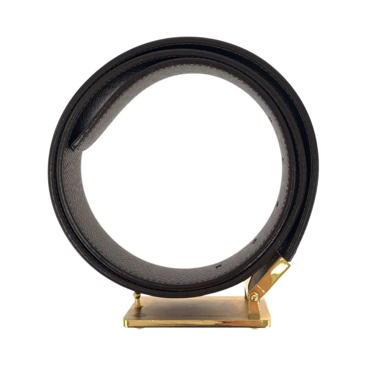 19522
LOUIS VUITTON ルイヴィトン ダミエ サンチュール アヴァントゥール 36インチ/110cm ブラウン ゴールド金具 PVC M9677 ベルト 男女兼用 リバーシブル  メンズ A41