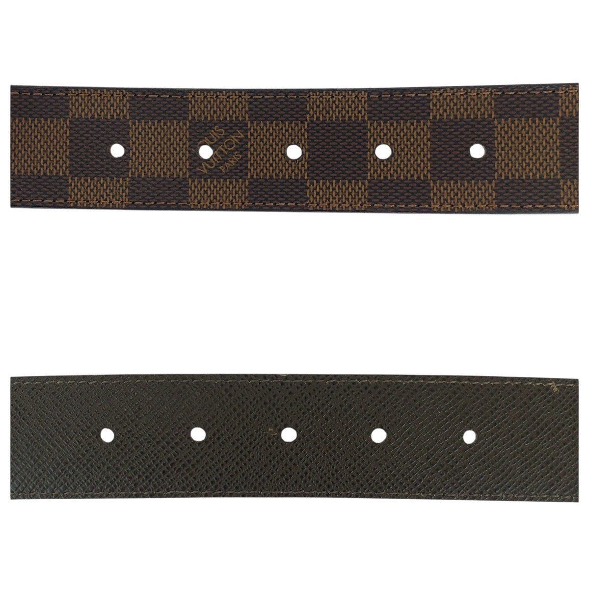 19522
LOUIS VUITTON ルイヴィトン ダミエ サンチュール アヴァントゥール 36インチ/110cm ブラウン ゴールド金具 PVC M9677 ベルト 男女兼用 リバーシブル  メンズ A41
