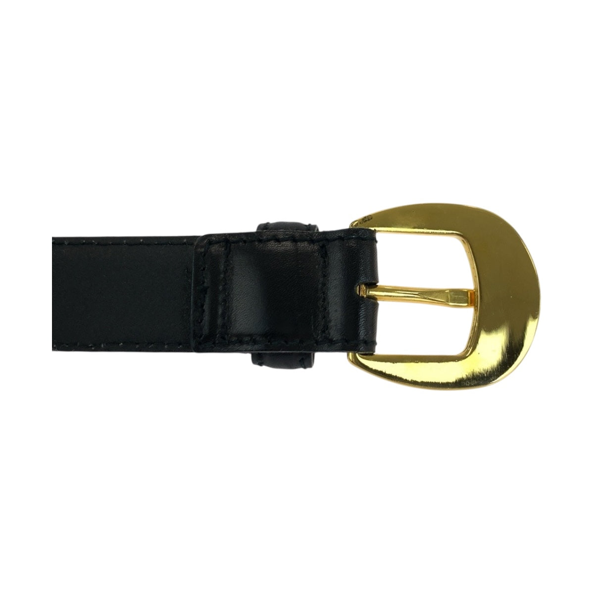 19527
Salvatore Ferragamo サルヴァトーレフェラガモ ブラック 黒 ゴールド金具 レザー 236089 ベルト  レディース ABP15