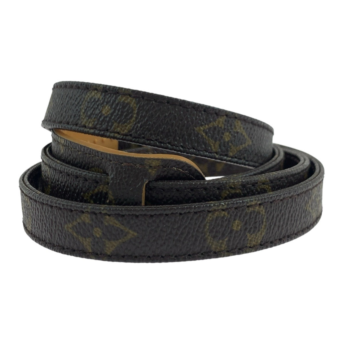 19531
LOUIS VUITTON ルイヴィトン モノグラム ショルダーストラップのみ ブラウン ゴールド金具 PVC J75010 ショルダーストラップ レディース ABP19