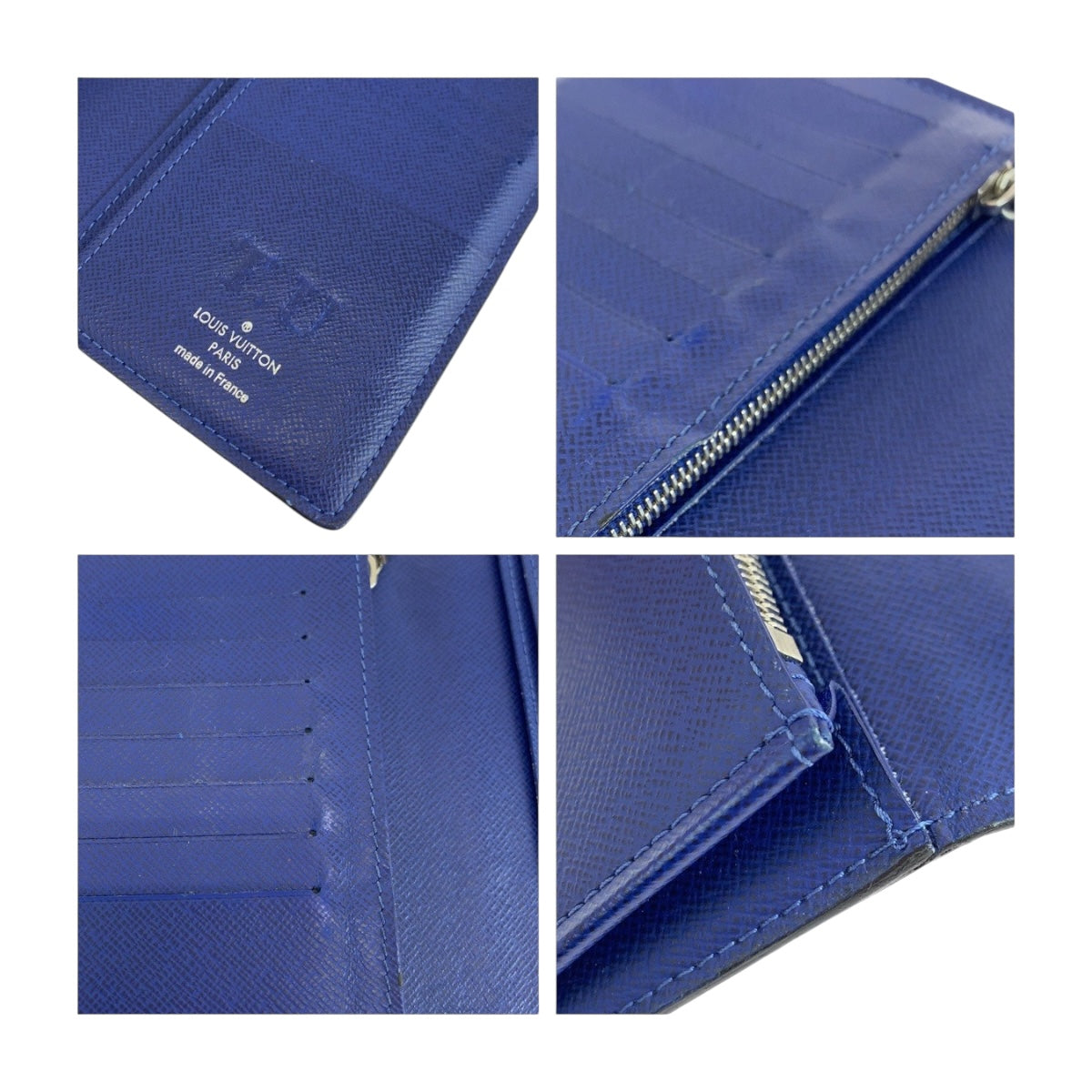 19532
LOUIS VUITTON ルイヴィトン タイガラマ ポルトフォイユ ブラザ コバルト ブルー シルバー金具 タイガ M30297 長財布 ロングウォレット  メンズ AB17