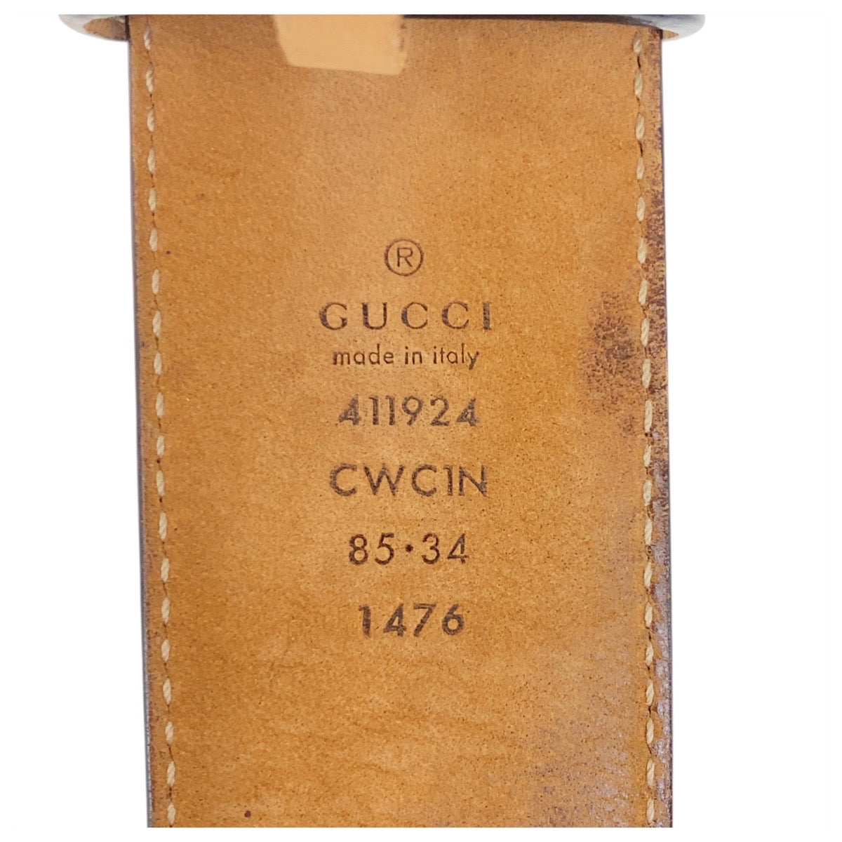 19534
GUCCI グッチ グッチシマ インターロッキング 85cm/34インチ ブラック 黒 シルバー金具 レザー 114924 ベルト  メンズ ABP22