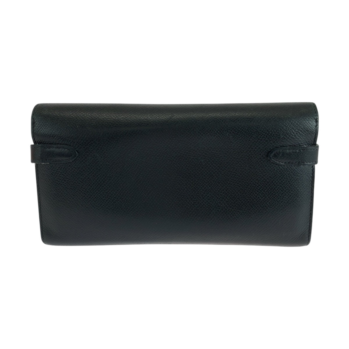 19538
HERMES エルメス ケリーウォレット ブラック 黒 シルバー金具 ヴォーエプソン 長財布 ロングウォレット 男女兼用 ▫︎N刻印  レディース ABP13