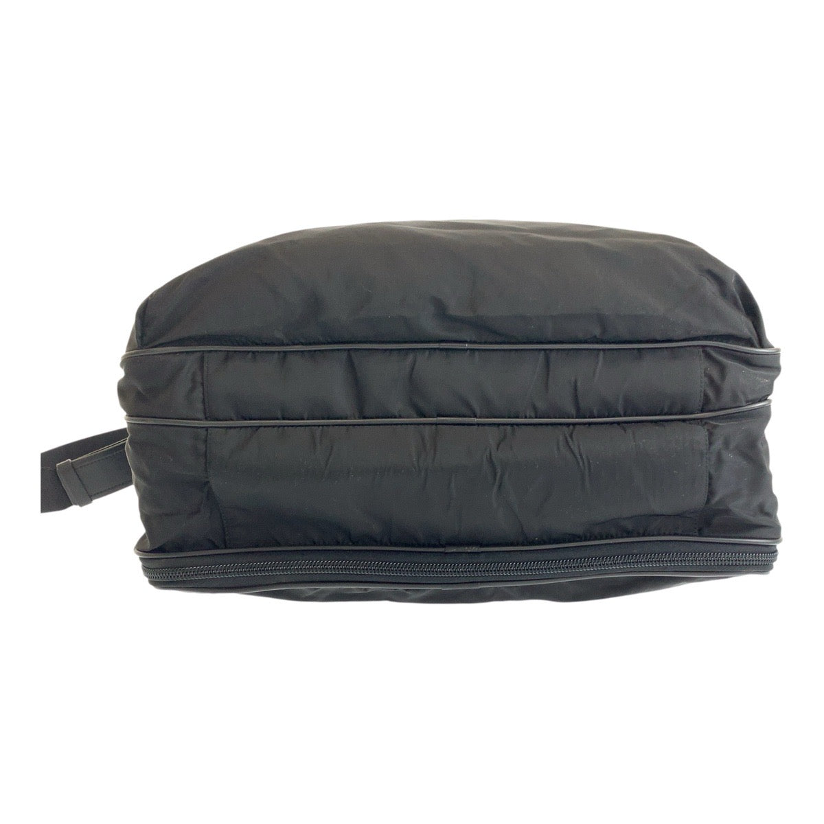 19539
PRADA プラダ テスート 三角ロゴプレート ブラック 黒 シルバー金具 ナイロン  ビジネスバッグ ショルダーバッグ ボストンバッグ  メンズ A62