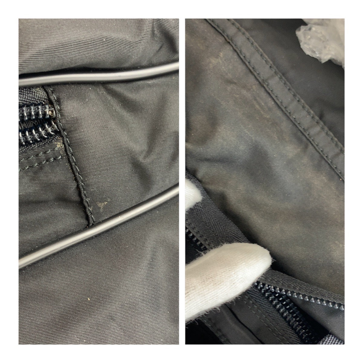 19539
PRADA プラダ テスート 三角ロゴプレート ブラック 黒 シルバー金具 ナイロン  ビジネスバッグ ショルダーバッグ ボストンバッグ  メンズ A62