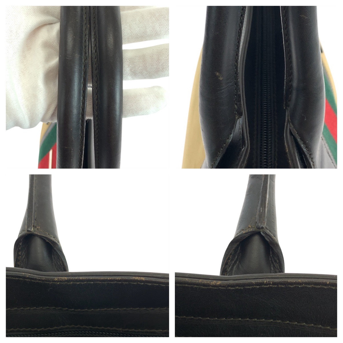 19540
GUCCI グッチ シェリーライン ベージュ キャメル ブラウン キャンバス / レザー 002.1119 トートバッグ ショルダーバッグ レディース ABP38
